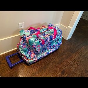 Lilly Pulitzer Oversized Rolling Duffel bag